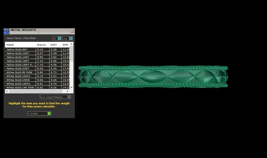 Marquise Design Women Wedding Band 3dm STL OBJ FBX Render Detail 3D print model_3