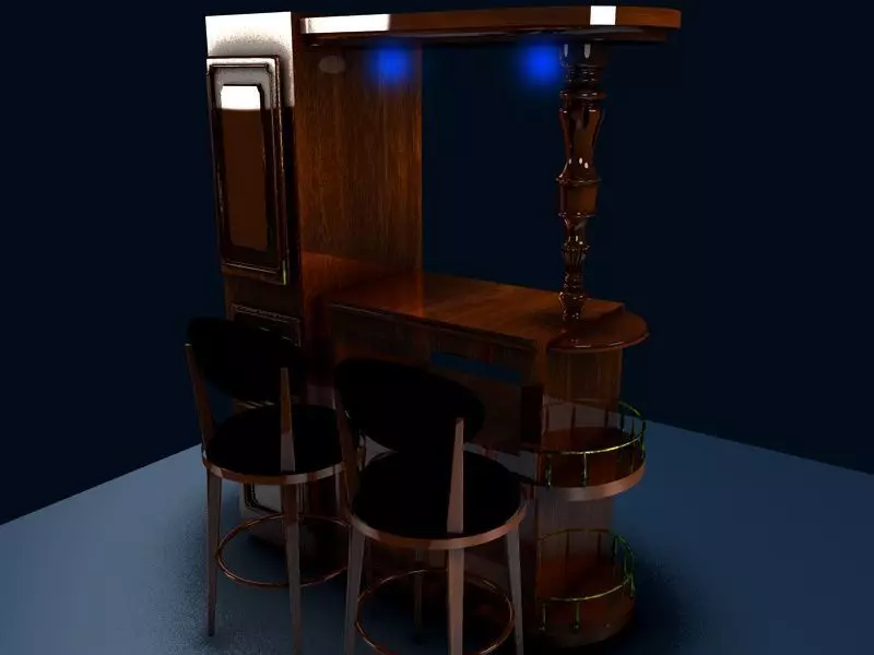 HOME BAR 3D model_0