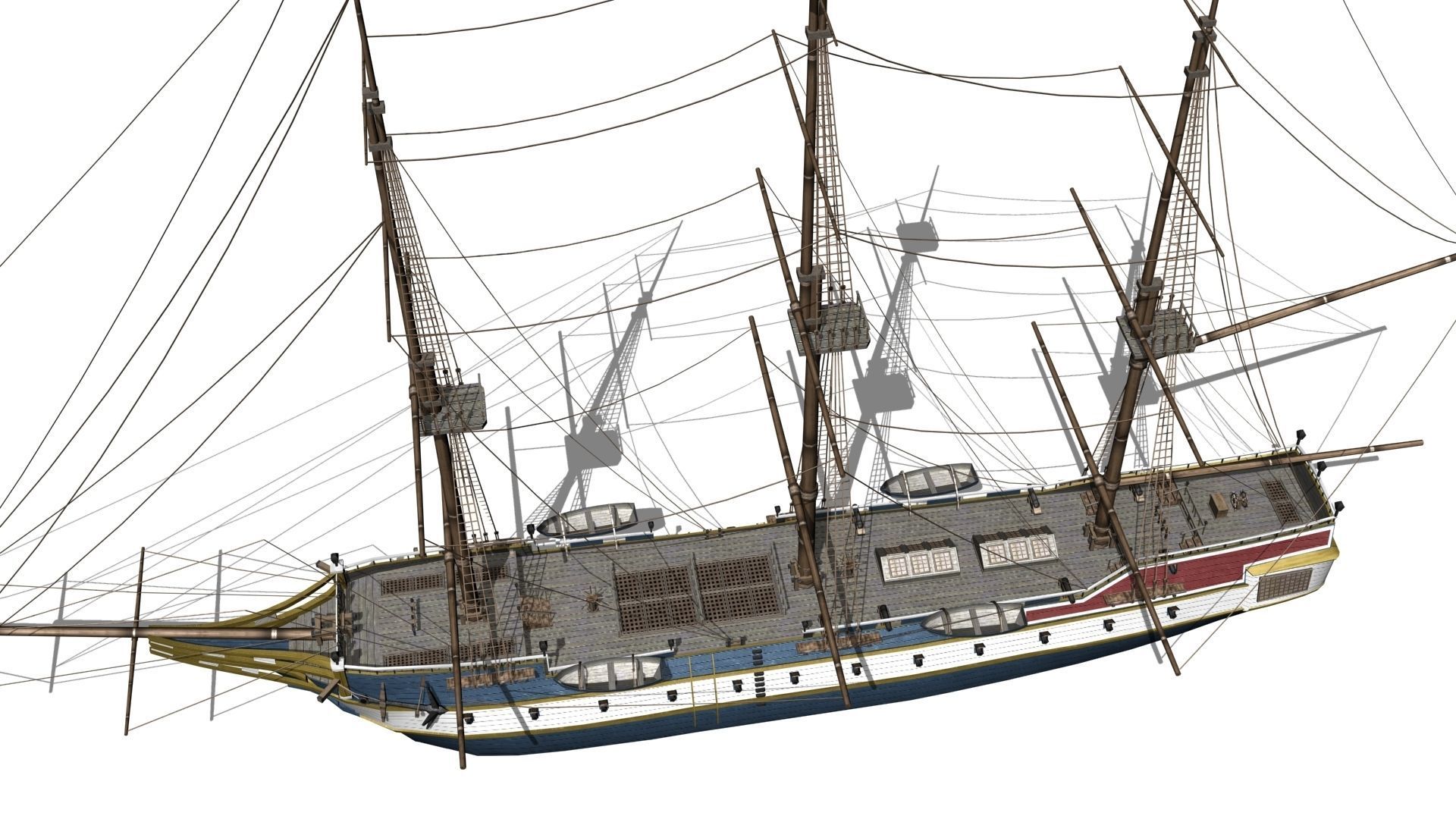  corvette Low-poly 3D model_8