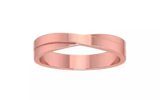 Twisted Shank Women Wedding Band 3dm STL OBJ FBX Render Details