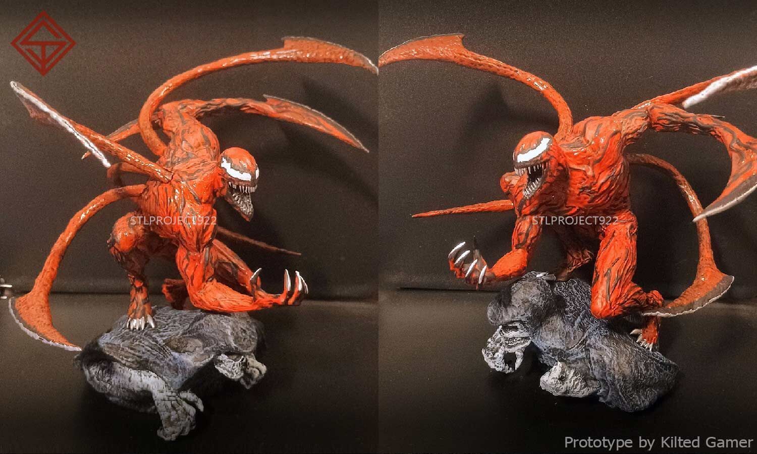 Carnage 3D print model_3