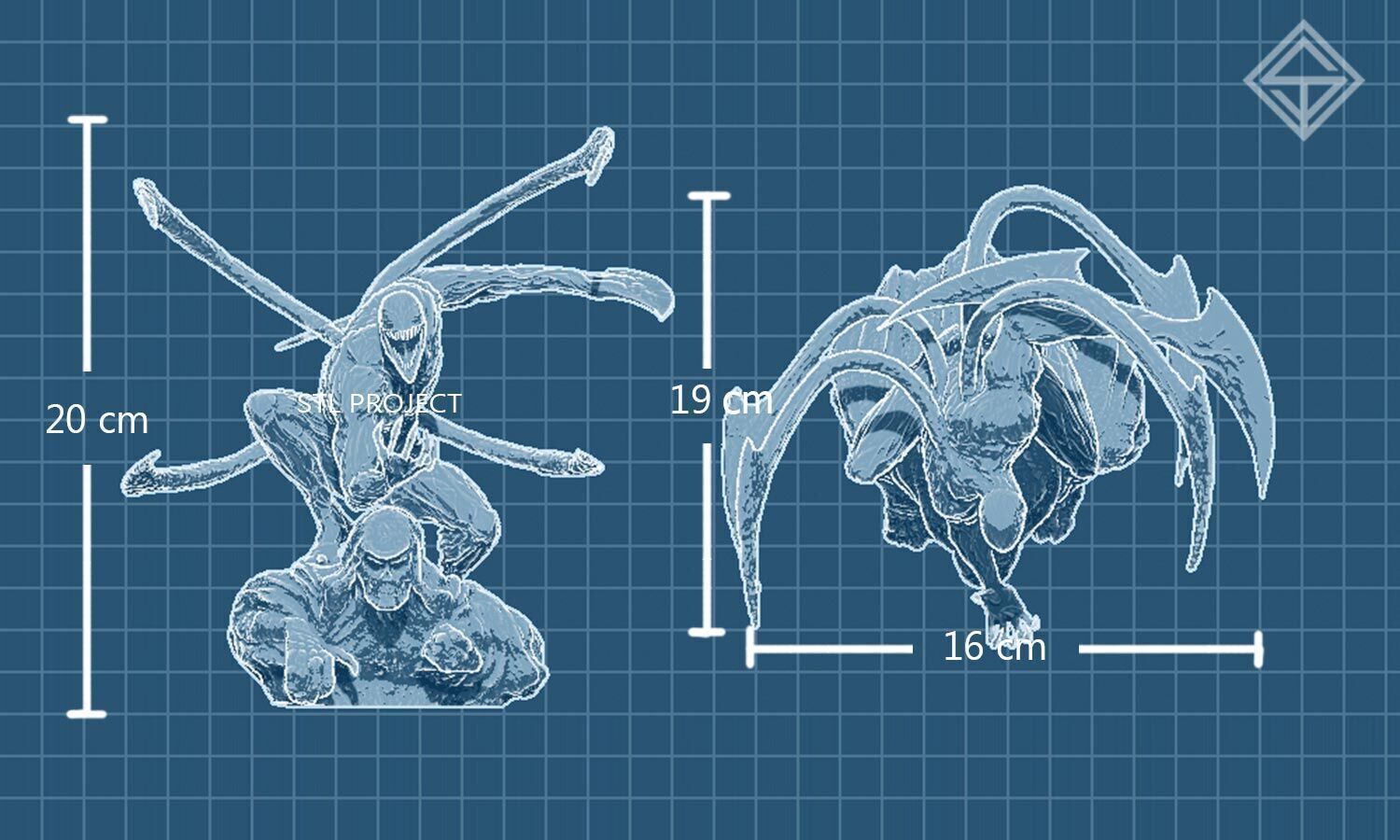 Carnage 3D print model_5