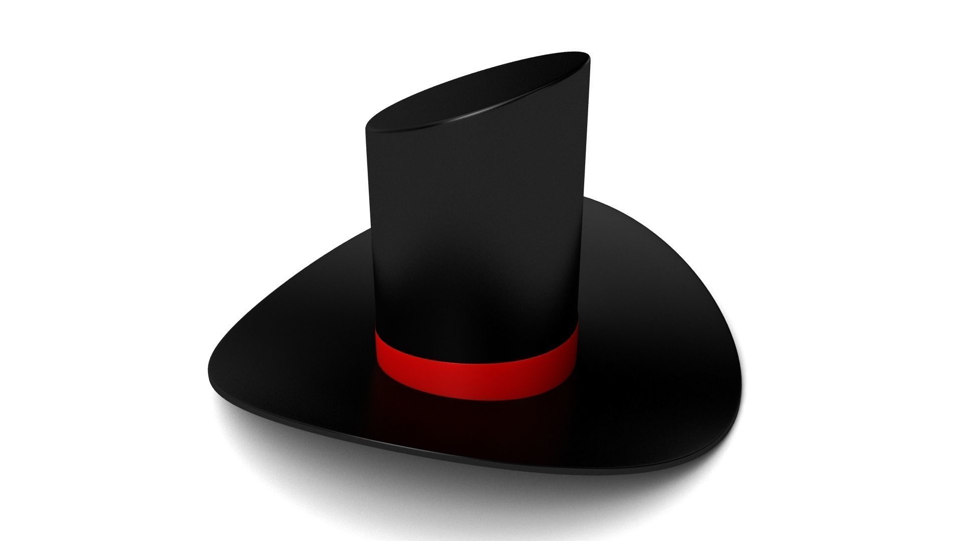 magician hat 3D model_2