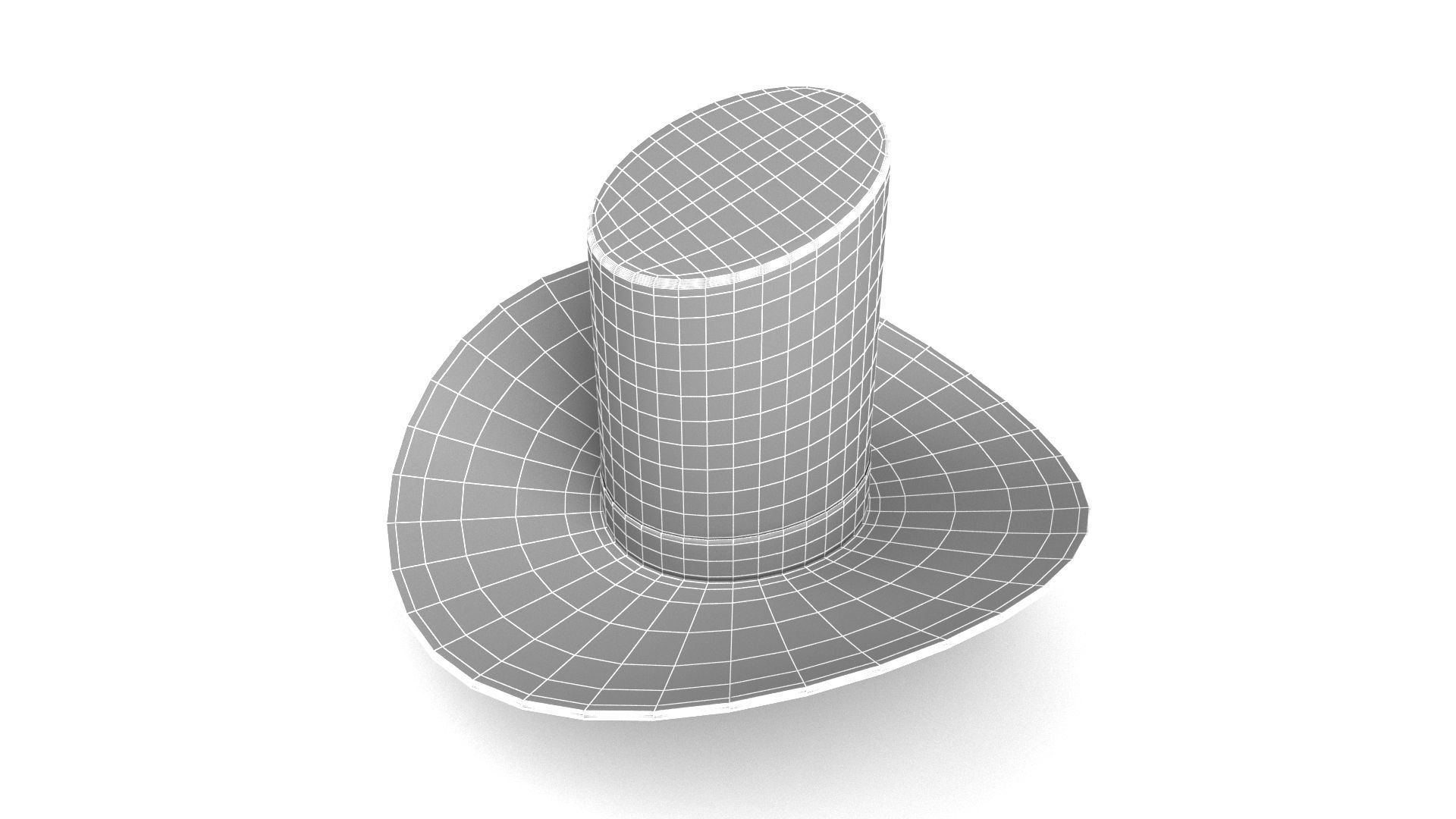magician hat 3D model_8