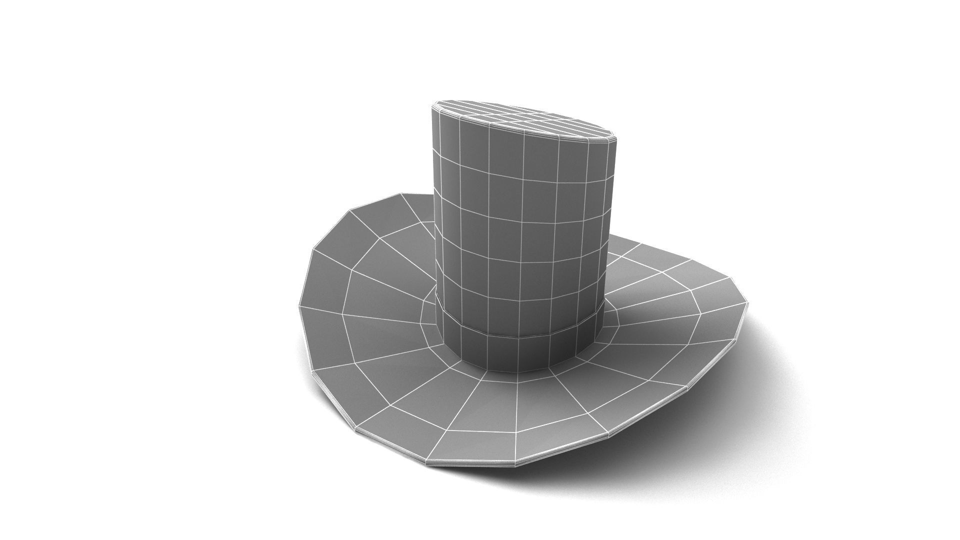 magician hat 3D model_6