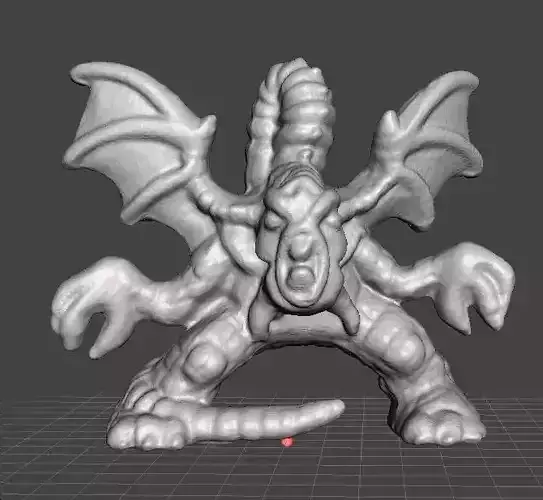 JABBERWOCKY PVC FIGURE MINIATURE MONSTER PLASTIC TOY 90s 3D print model