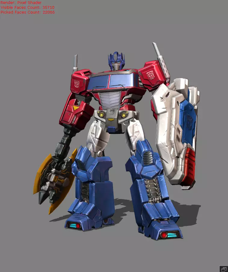 Johnson Optimus Prime Skin Low-poly 3D model_0