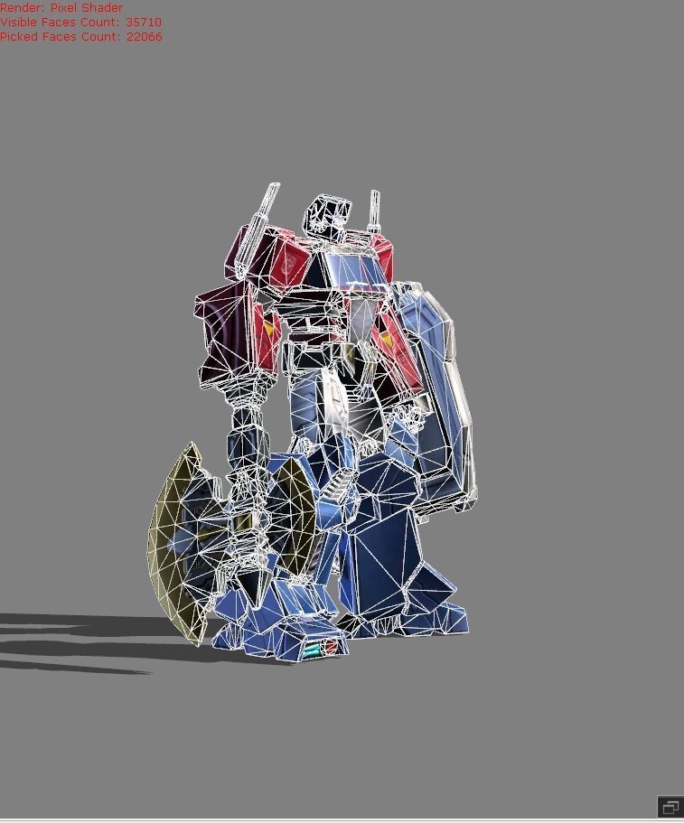 Johnson Optimus Prime Skin Low-poly 3D model_5