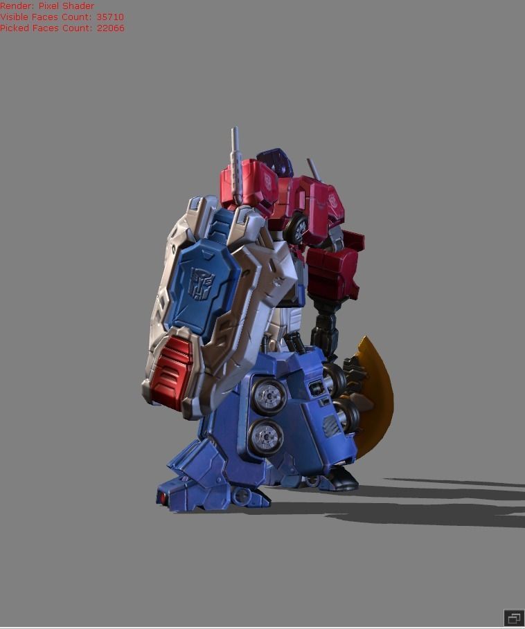 Johnson Optimus Prime Skin Low-poly 3D model_2