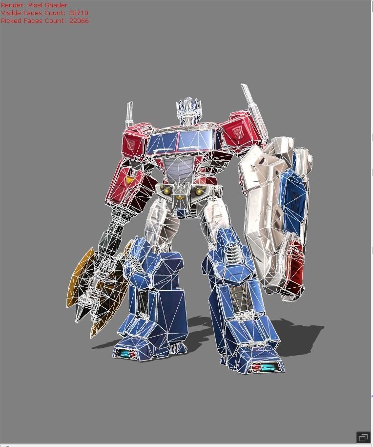 Johnson Optimus Prime Skin Low-poly 3D model_4