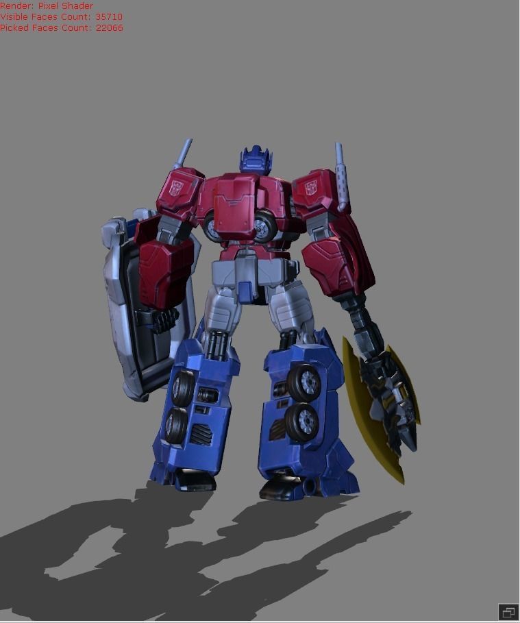 Johnson Optimus Prime Skin Low-poly 3D model_3