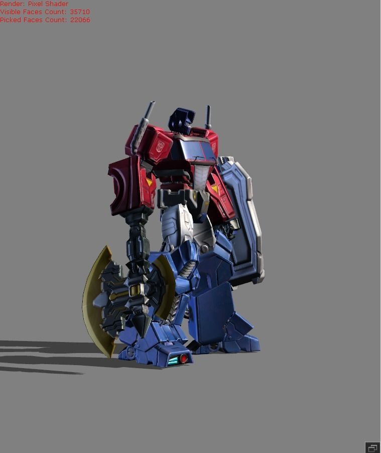 Johnson Optimus Prime Skin Low-poly 3D model_1