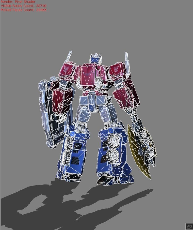 Johnson Optimus Prime Skin Low-poly 3D model_7