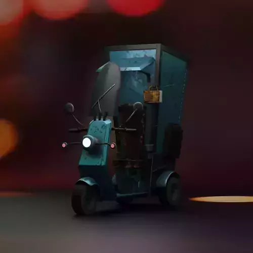 Motorcycle or Food Delivery Sushi Scooter 