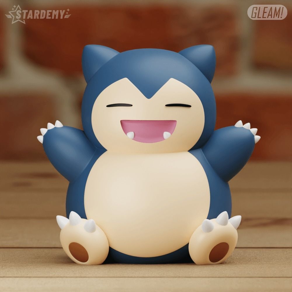 Snorlax Chibi Cute 2 models Pokemon Sleep 3D print model_11