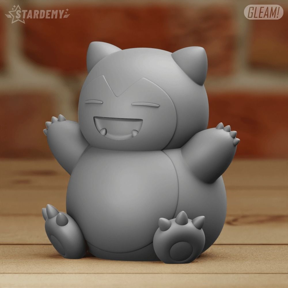 Snorlax Chibi Cute 2 models Pokemon Sleep 3D print model_8