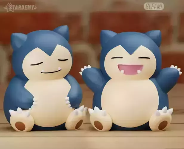 Snorlax Chibi Cute 2 models Pokemon Sleep 3D print model Snorlax Chibi Cute 2 models Pokemon Sleep 3D print model
