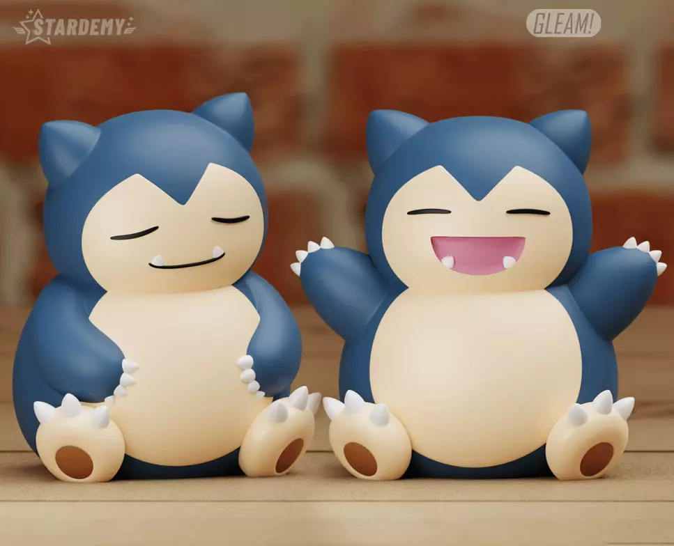 Snorlax Chibi Cute 2 models Pokemon Sleep 3D print model_0
