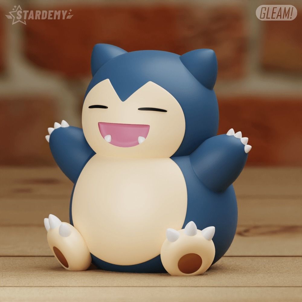 Snorlax Chibi Cute 2 models Pokemon Sleep 3D print model_10
