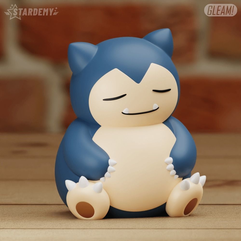 Snorlax Chibi Cute 2 models Pokemon Sleep 3D print model_12