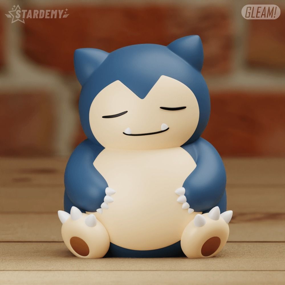 Snorlax Chibi Cute 2 models Pokemon Sleep 3D print model_2