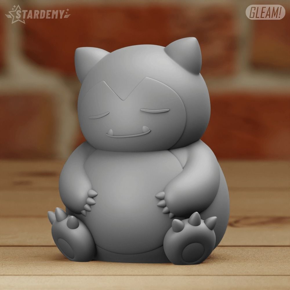Snorlax Chibi Cute 2 models Pokemon Sleep 3D print model_4