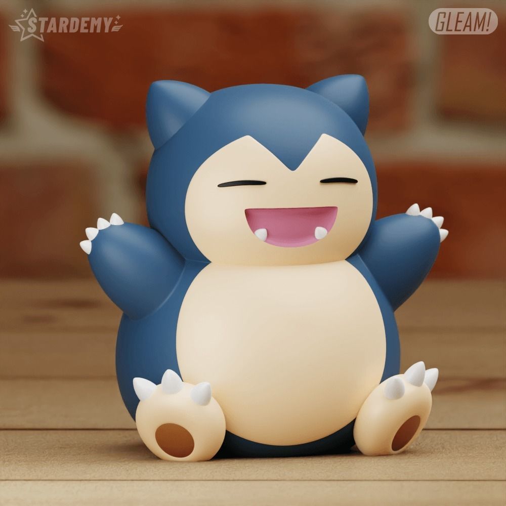Snorlax Chibi Cute 2 models Pokemon Sleep 3D print model_7