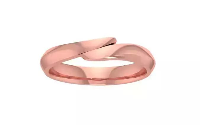Bypass Design Women Wedding Band 3dm STL OBJ FBX Render Details