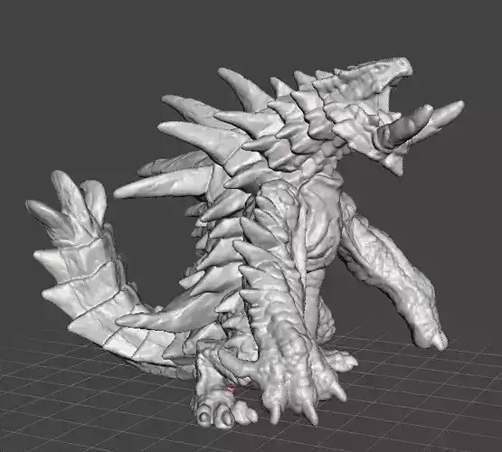 AKANTOR FIGURE MODEL PLASTIC TOY DRAGON MONSTER FANTASY GAMES WH 3D print model