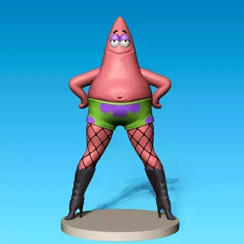 SpongeBob Patrick Star in heels for 3D printing 3D print model