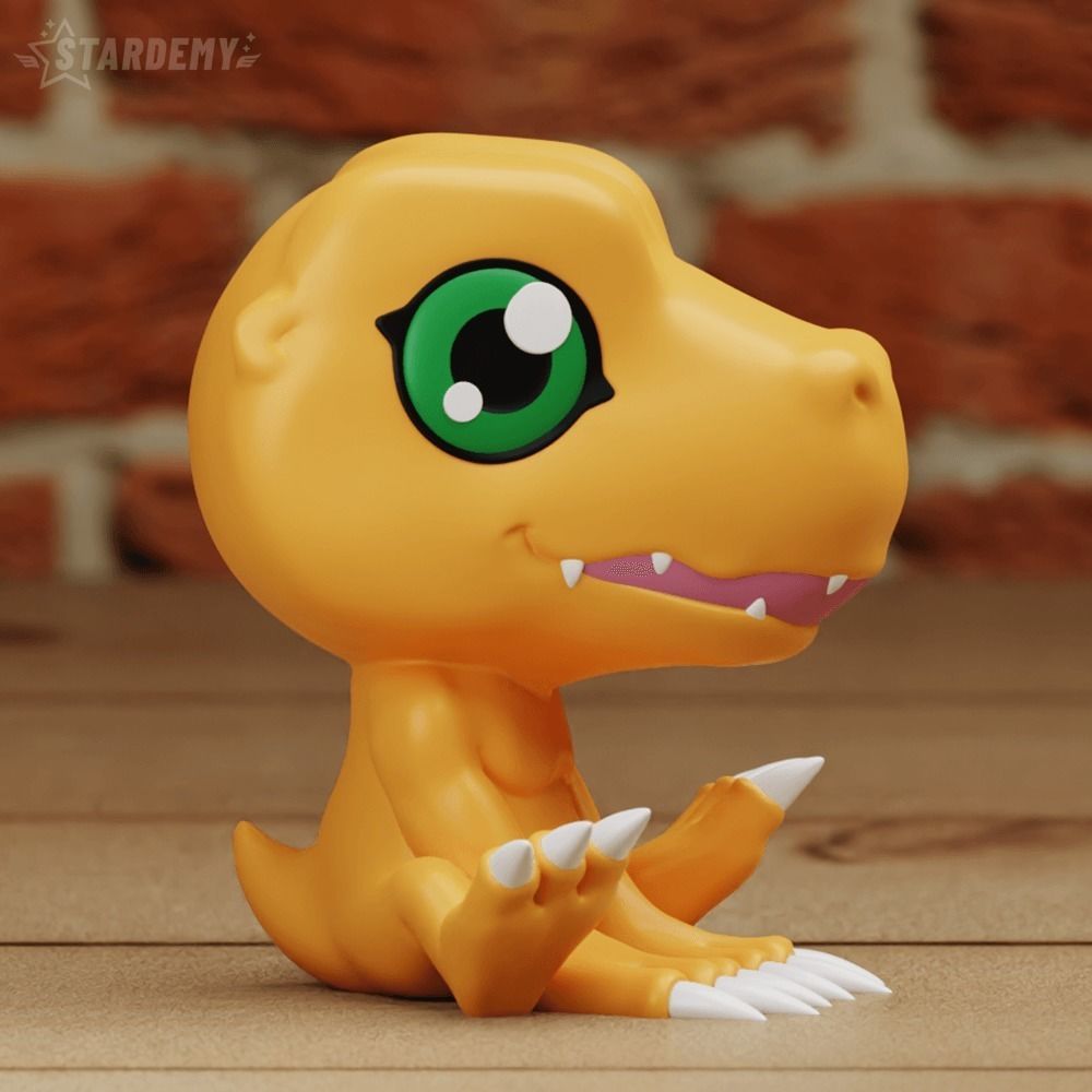 Agumon Chibi Cute 2 models Digimon Adventure 3D print model_1