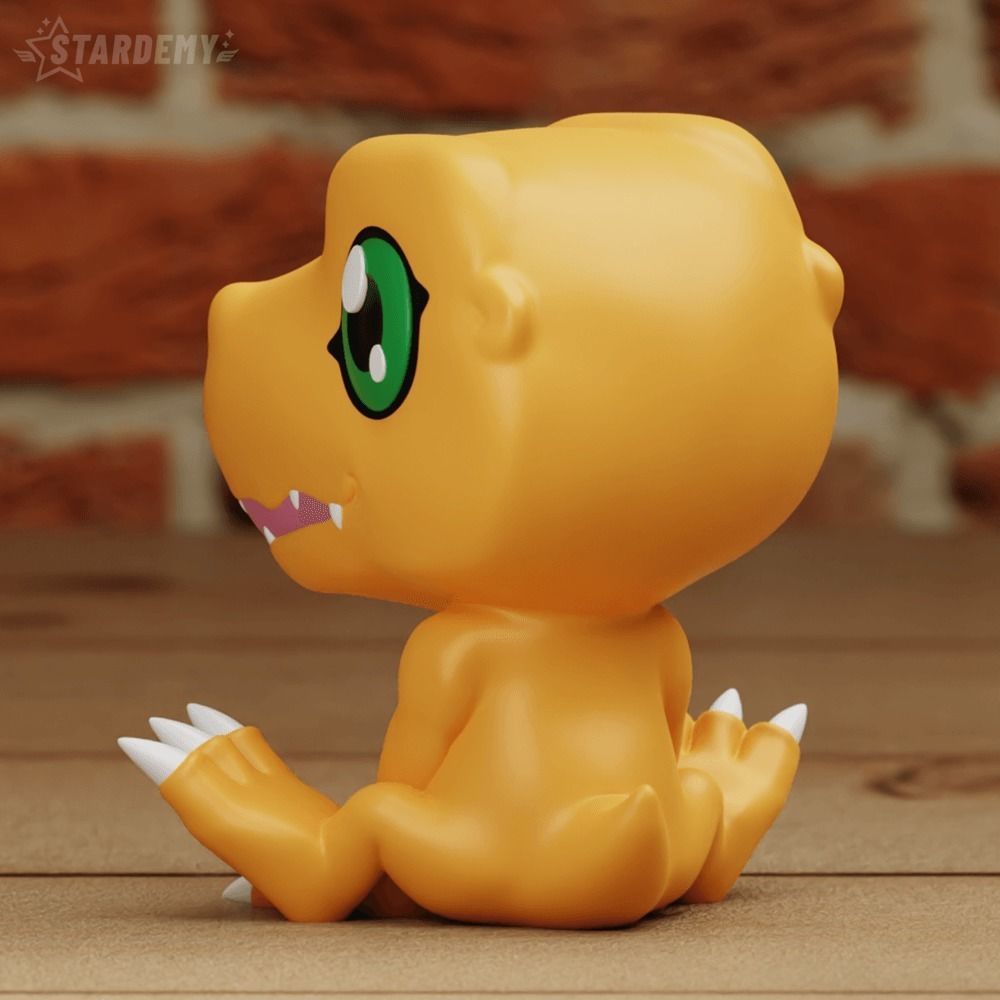 Agumon Chibi Cute 2 models Digimon Adventure 3D print model_2