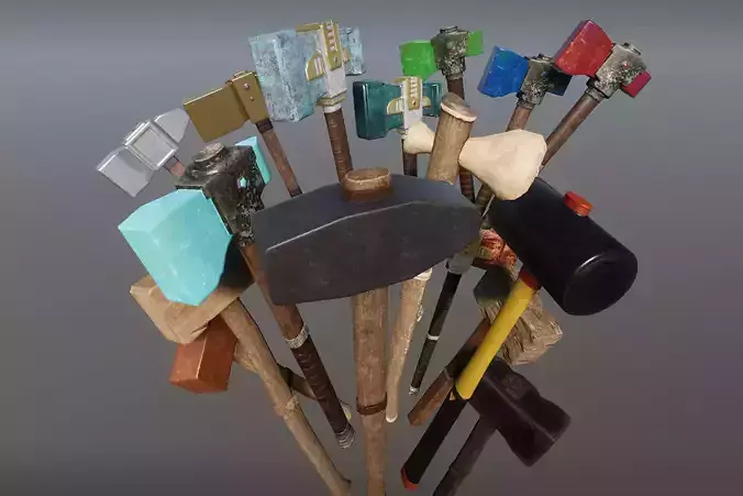 Hammers - Full Pack 3D Model Collection