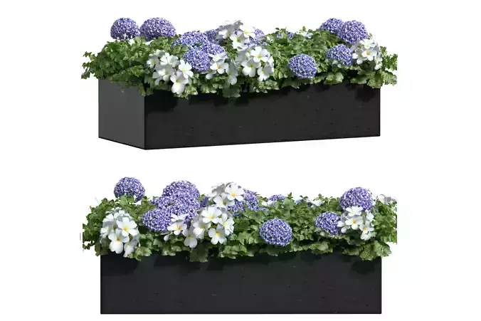 Window box flower pot Balcony container garden