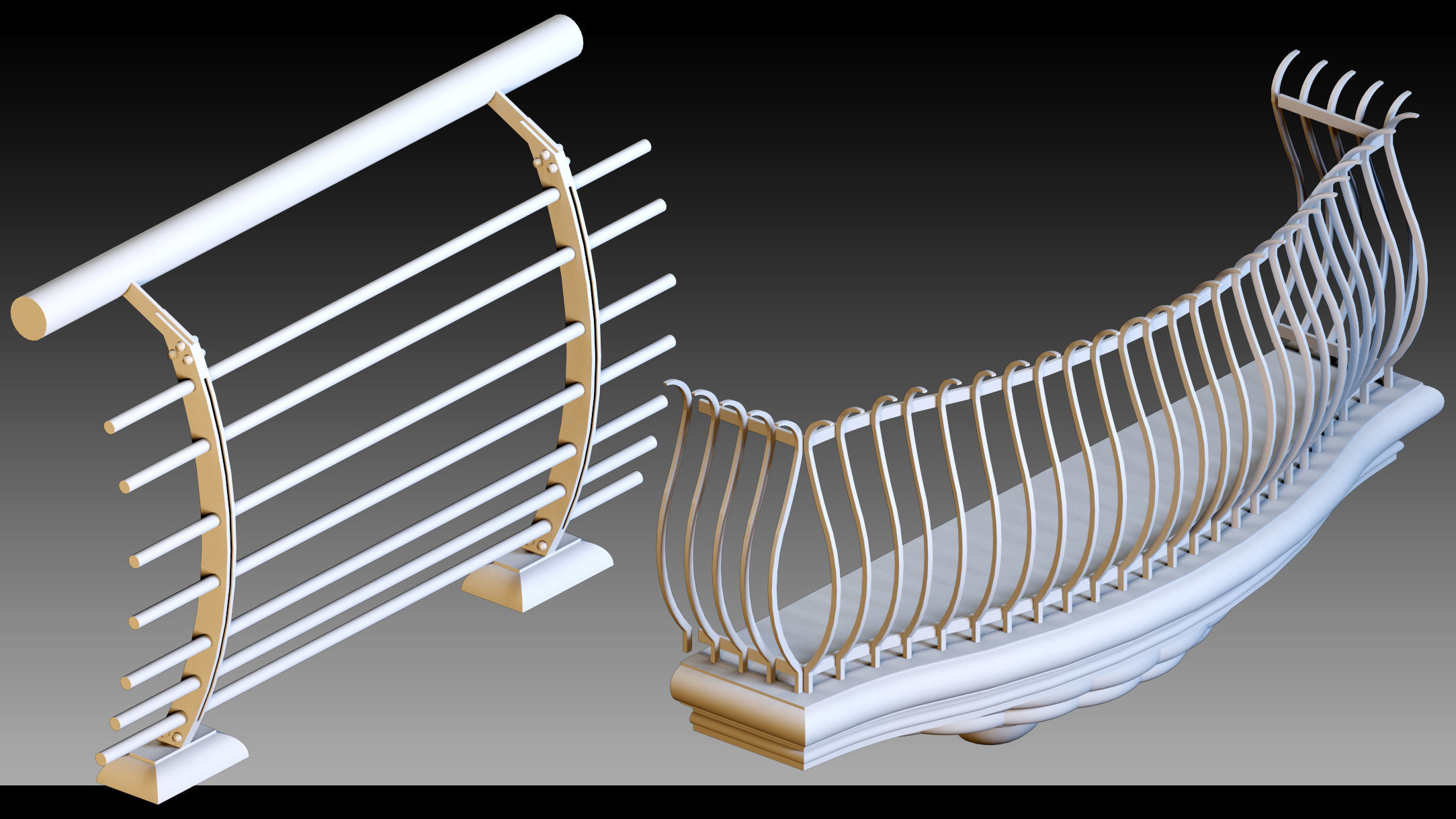 50 Fences- Vol 01- Kitbash- High detail 3d models 3D model_23