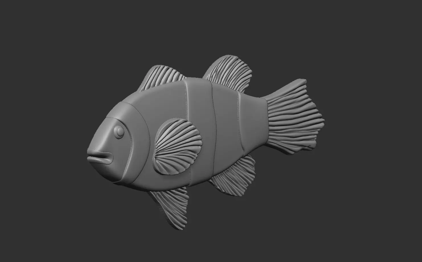 nemo cnc 3d  base relife model for printing 3D print model_0