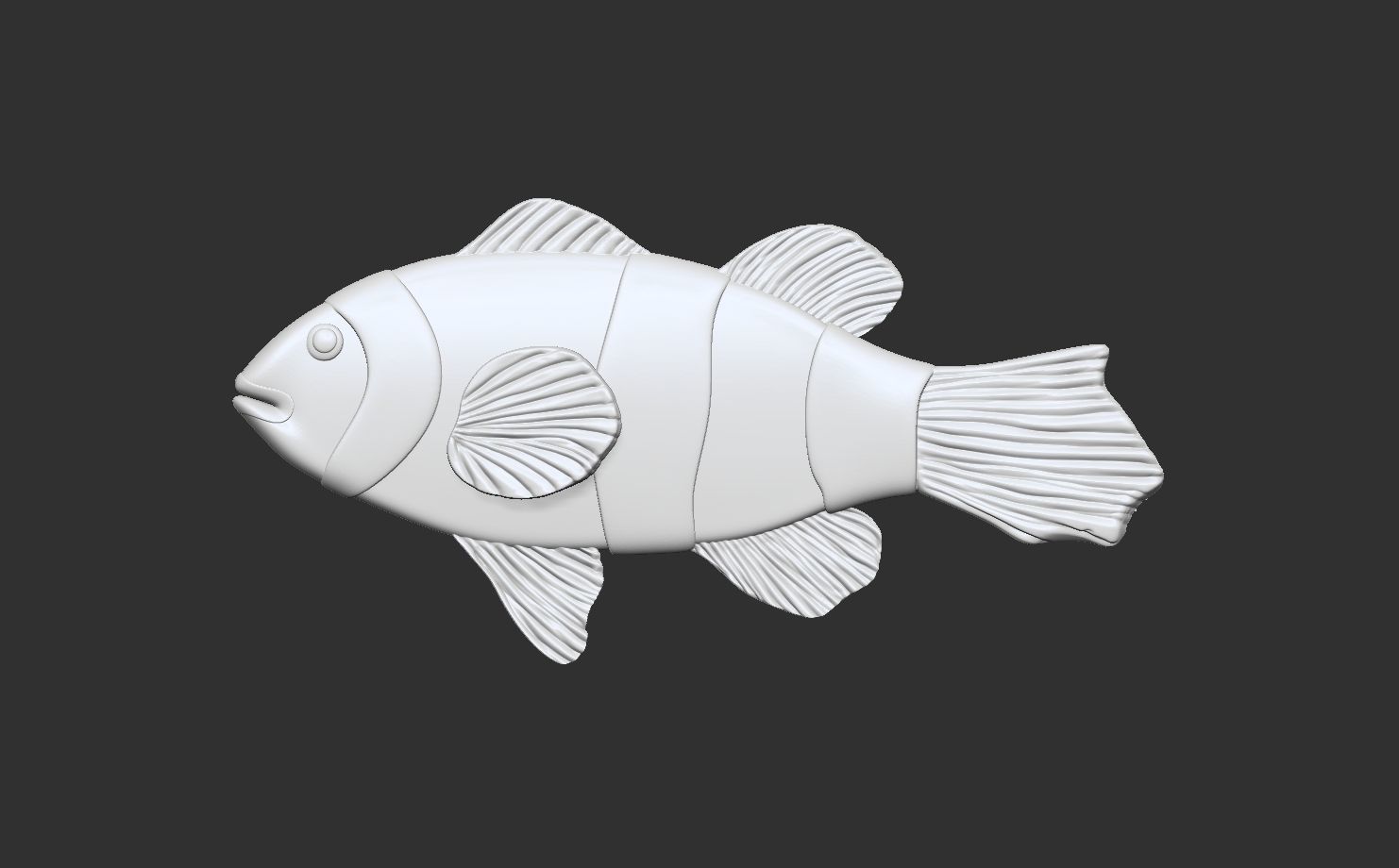 nemo cnc 3d  base relife model for printing 3D print model_8