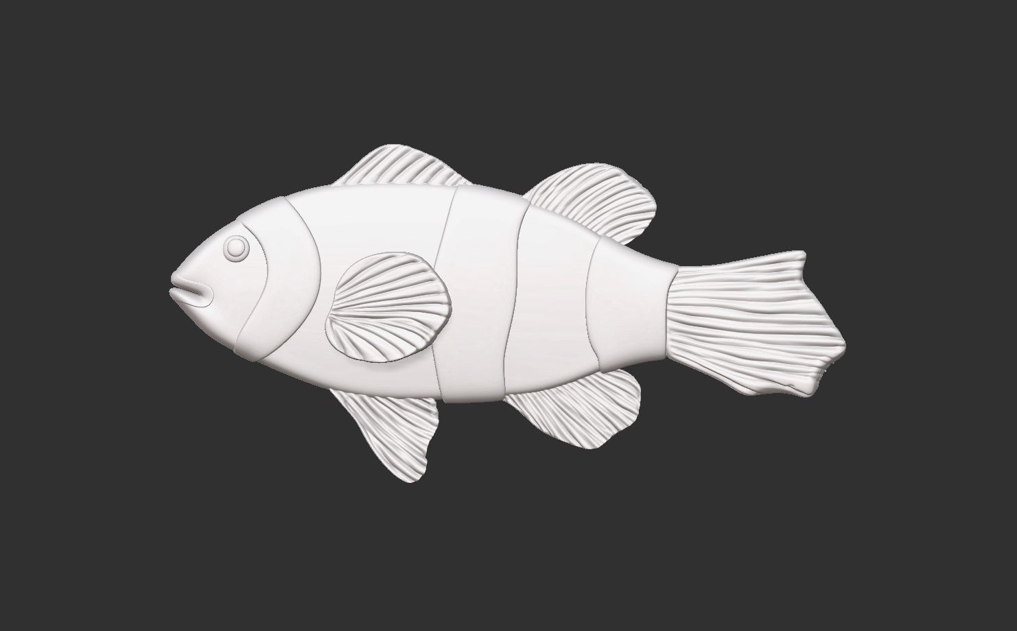 nemo cnc 3d  base relife model for printing 3D print model_2