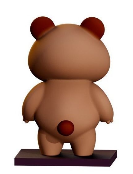 Teddy bear 3D model_2