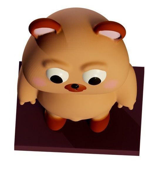 Teddy bear 3D model_4