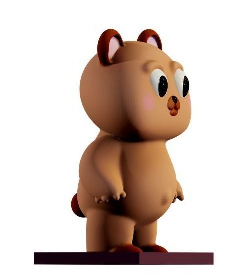 Teddy bear 3D model_3