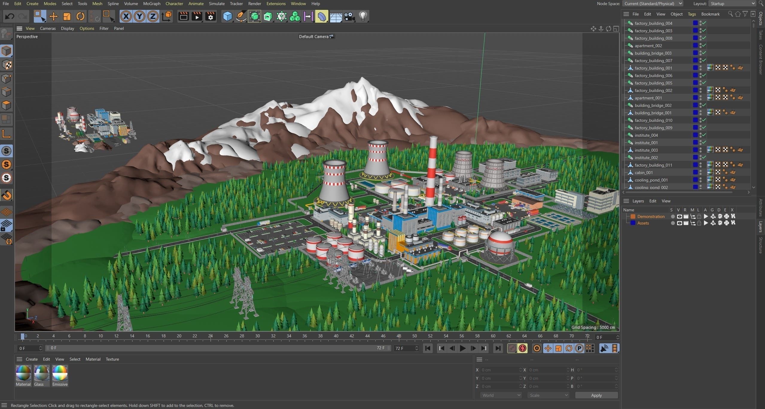 Factory Low-poly 3D model_37