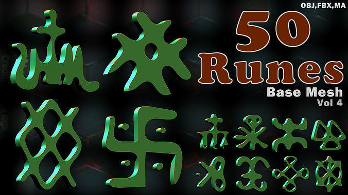50 Runes Base Mesh Vol 4 3D model