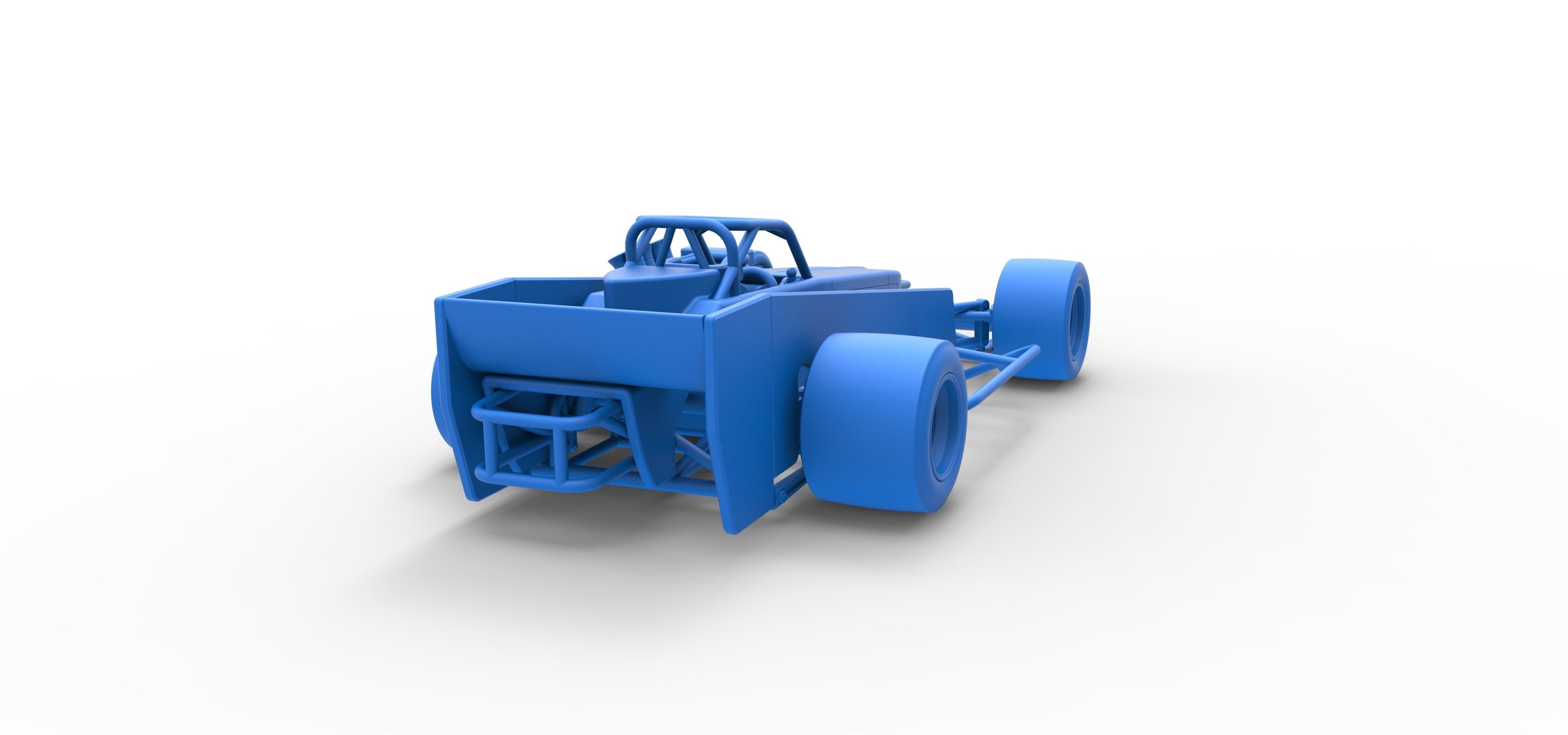 Supermodified front engine race car V3 Scale 1 to 25 3D print model_42