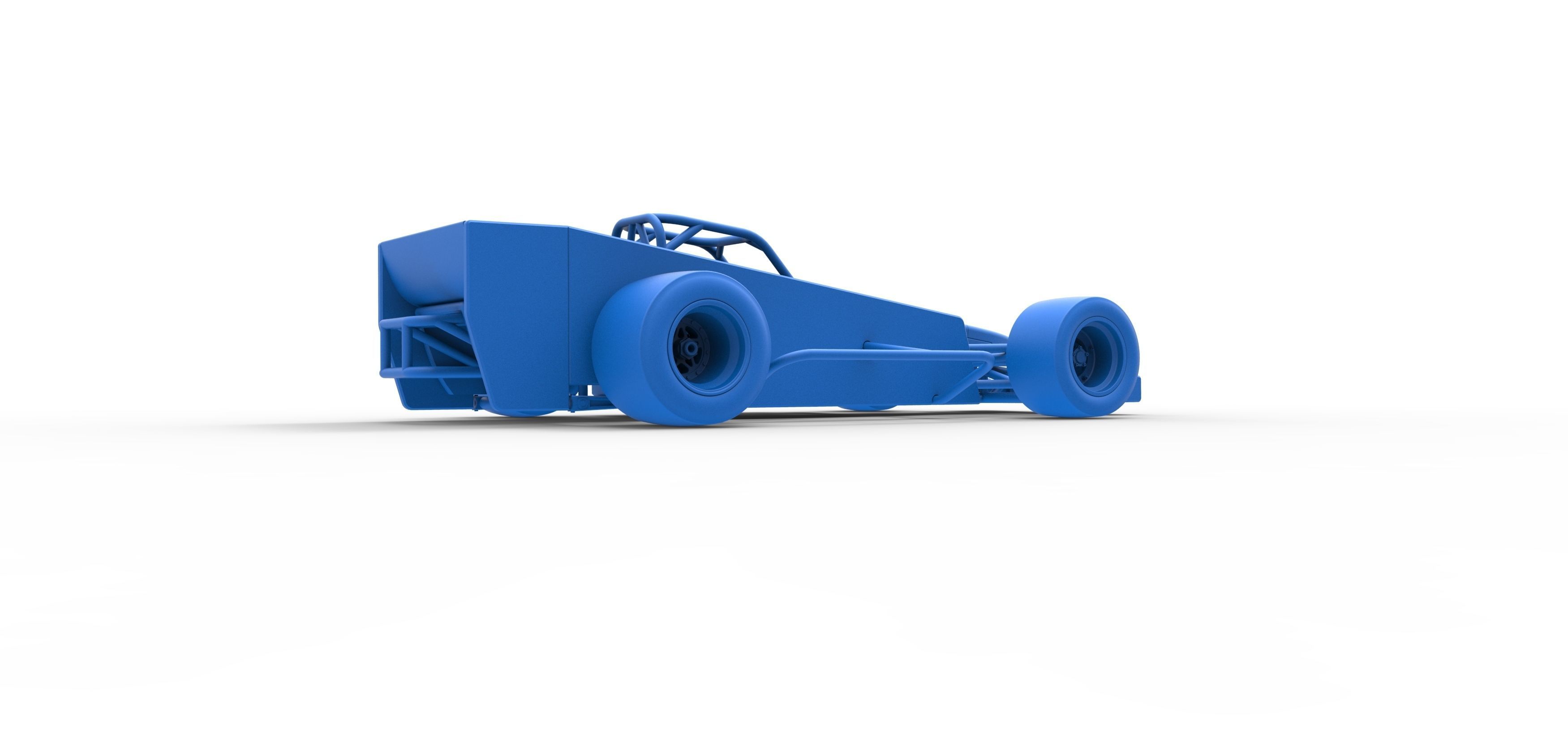 Supermodified front engine race car V3 Scale 1 to 25 3D print model_44