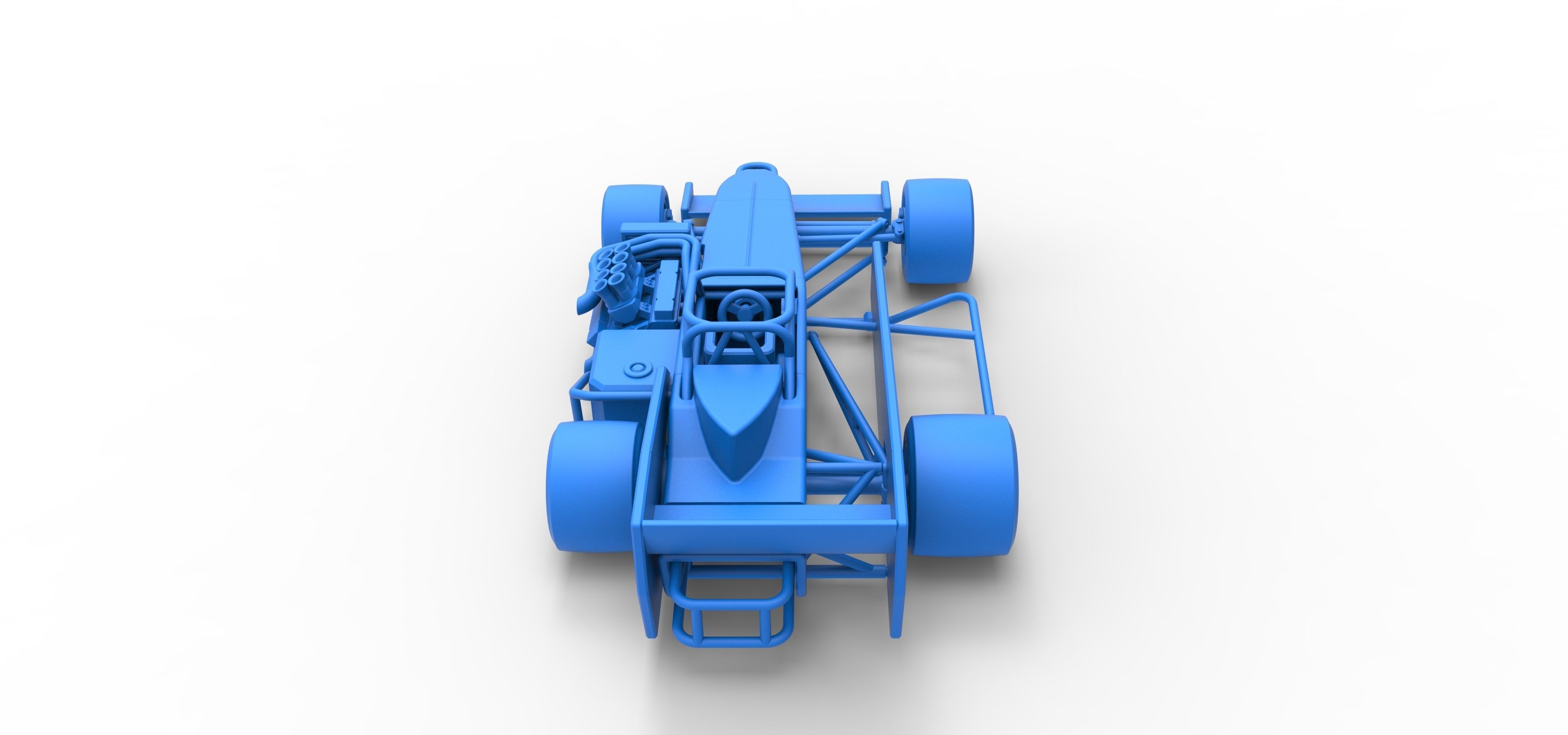 Supermodified front engine race car V3 Scale 1 to 25 3D print model_41