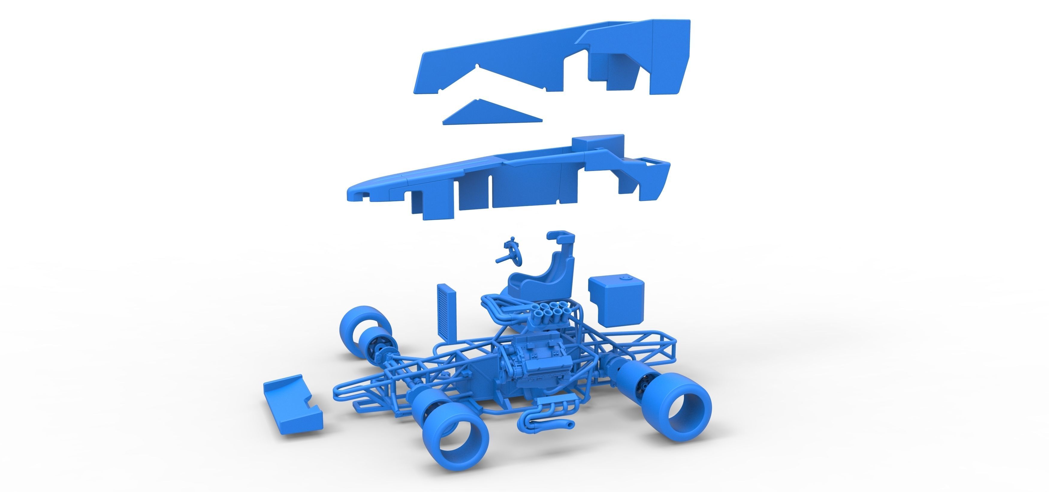 Supermodified front engine race car V3 Scale 1 to 25 3D print model_52