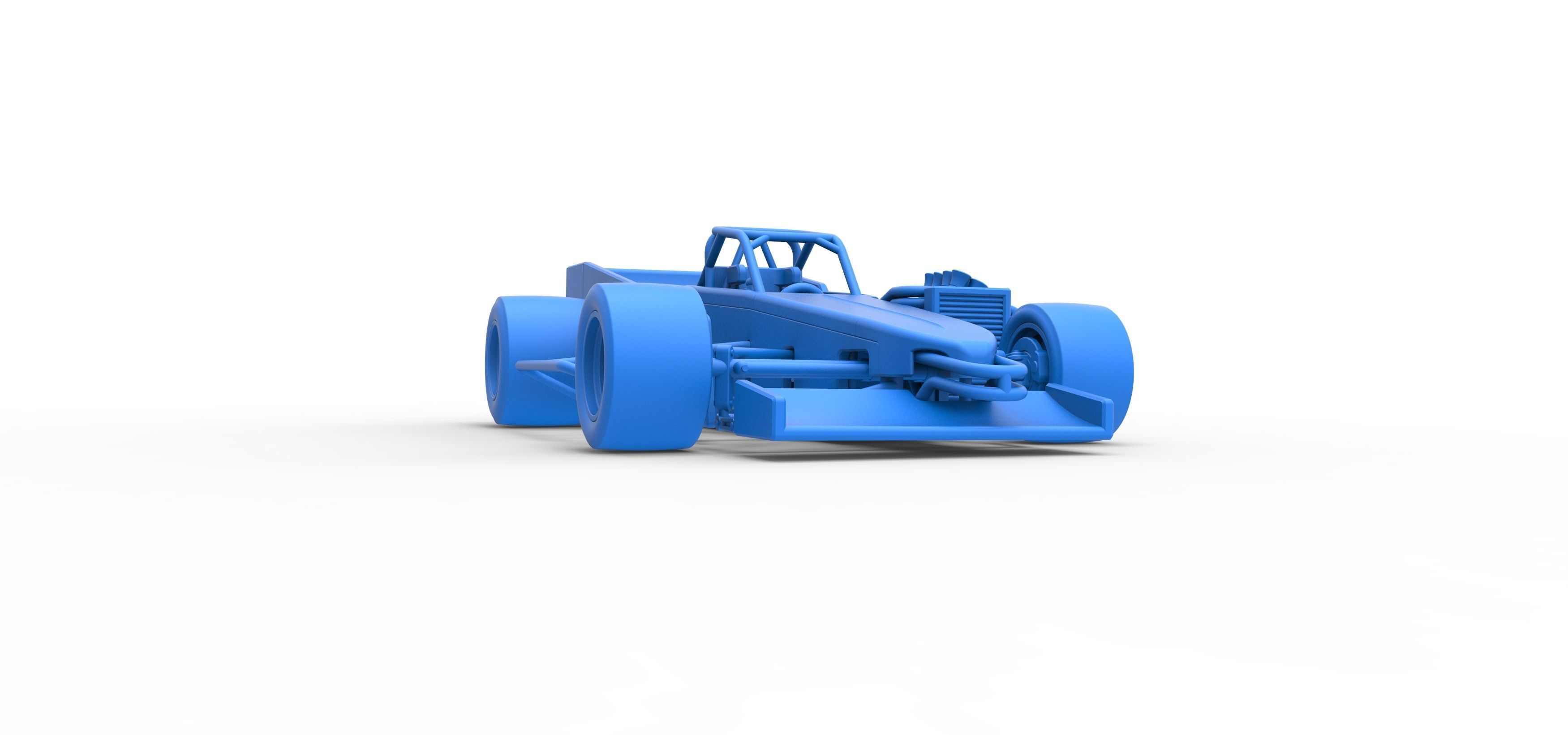 Supermodified front engine race car V3 Scale 1 to 25 3D print model_51