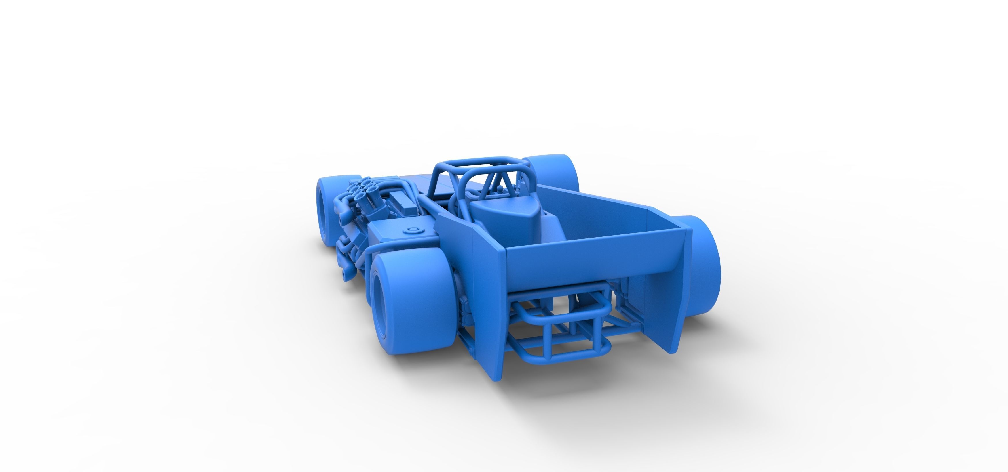 Supermodified front engine race car V3 Scale 1 to 25 3D print model_38