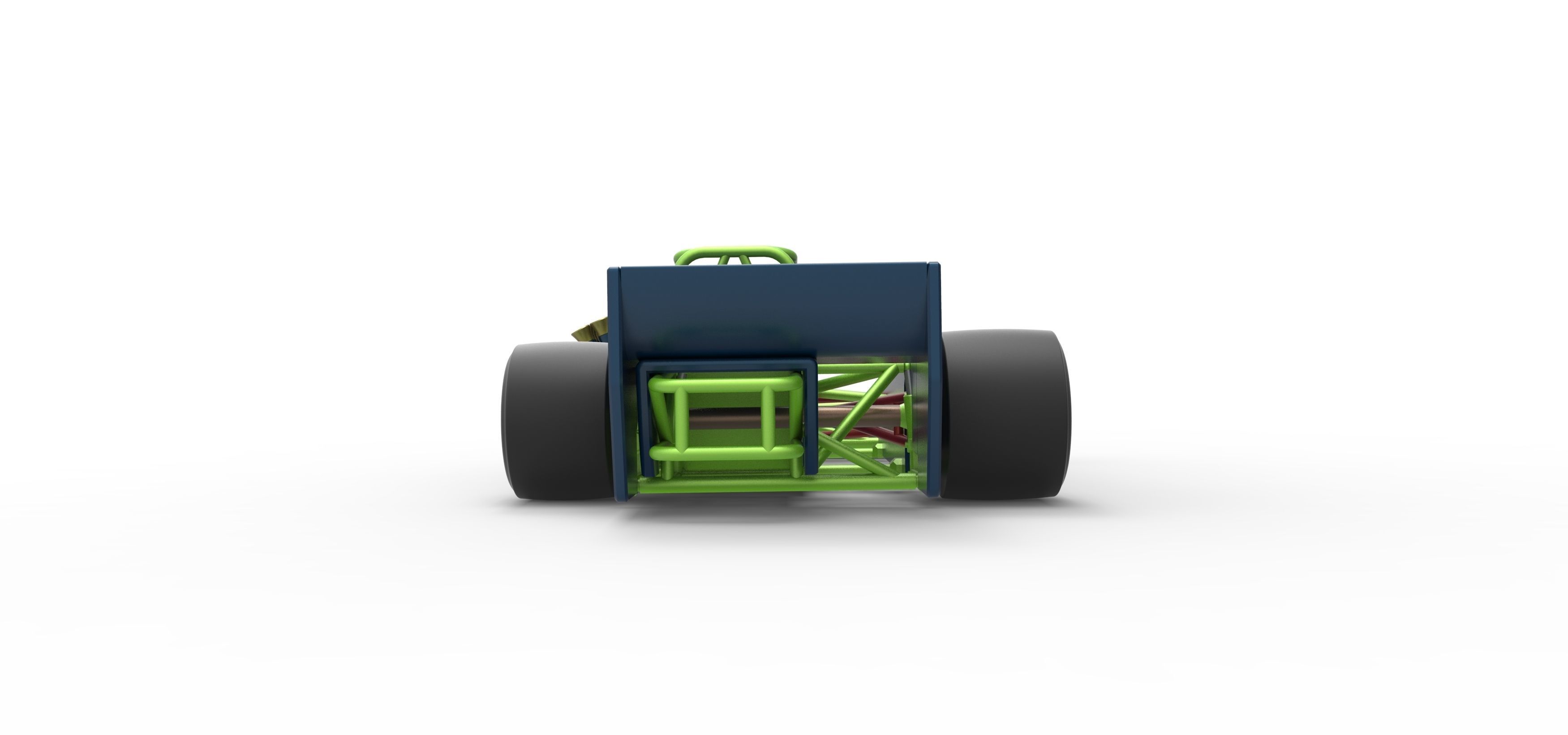 Supermodified front engine race car V3 Scale 1 to 25 3D print model_16